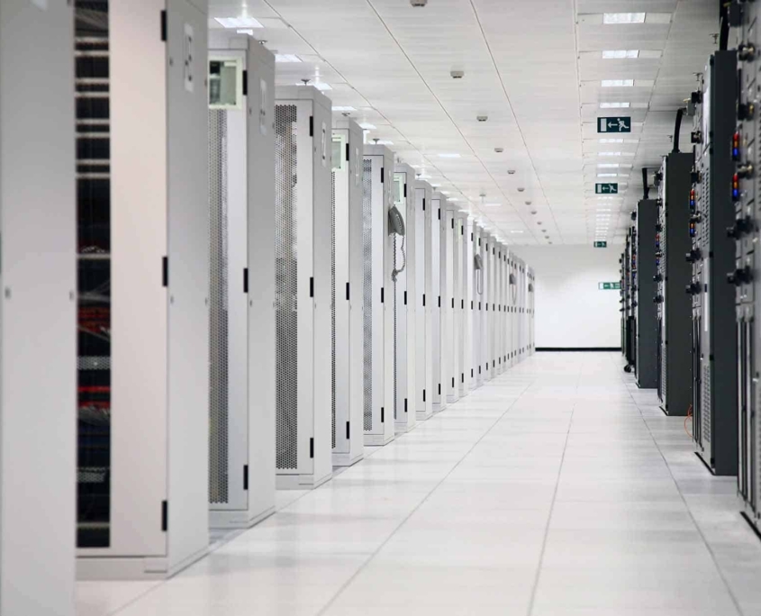 Large-white-server-room-with-white-servers