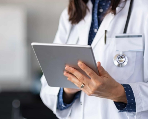 Doctor-using-digital-tablet